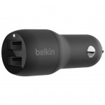 Зарядний пристрій Belkin Car Charger 24W Dual USB-A black (CCB001BTBK)