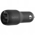 Зарядний пристрій Belkin Car Charger 24W Dual USB-A black (CCB001BTBK)