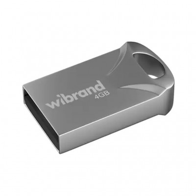 флеш USB 4GB Hawk Silver USB 2.0 Wibrand (WI2.0/HA4M1S)