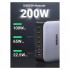 Зарядний пристрій 6xUSB 200W GaN (4хUSB-C+2xUSB-A) CD271 Ugreen (40914#)