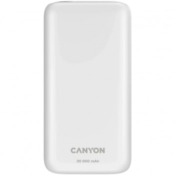 УМБ Canyon PB-301 30000mAh PD/20W, QC/3.0 (CNE-CPB301W)