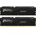 Пам'ять DDR5 32GB (2x16GB) 6400 MHz Beast Black EXPO Kingston Fury (ex.HyperX) KF564C32BBEK2-32