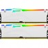 Пам'ять DDR5 32GB (2x16GB) 6400 MHz Beast White RGB EXPO Kingston Fury (ex.HyperX) KF564C32BWEAK2-32