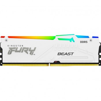 Пам'ять DDR5 32GB 6400 MHz Beast White RGB EXPO Kingston Fury (ex.HyperX) KF564C32BWEA-32