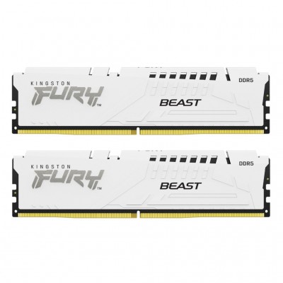 Пам'ять DDR5 64GB (2x32GB) 6000 MHz Beast White EXPO Kingston Fury (ex.HyperX) KF560C30BWEK2-64