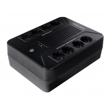 ДБЖ PrologiX PLP1000VA8LED Boost and buck AVR USB Холодний старт 9 AH 108Wh  24місяці