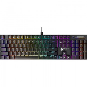 Клавіатура Canyon Cometstrike GK-55 RGB ENG/UKR USB Black (CND-SKB55-US)