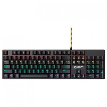 Клавіатура Canyon Deimos GK-4 Rainbow LED ENG/UKR USB Black (CND-SKB4-US)