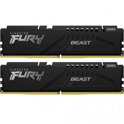 Пам'ять DDR5 32GB (2x16GB) 6800 MHz Beast Black Kingston Fury (ex.HyperX) KF568C34BBK2-32