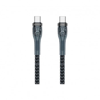 Дата кабель USB-C to USB-C 1.3m Lotto PD-B89CC Black Proda (PD-B89 (C-C)-BK)