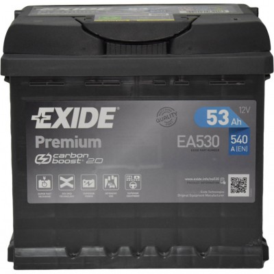 Акумулятор автомобільний EXIDE PREMIUM 53A (EA530)