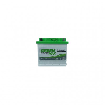 Акумулятор автомобільний GREEN POWER MAX 52Ah (+/-) (480EN) (22379)