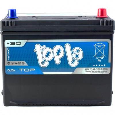 Акумулятор автомобільний Topla 70 Ah/12V Top/Energy Japan Euro (118 870)