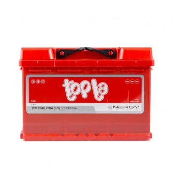 Акумулятор автомобільний Topla 75 Ah/12V Energy Euro 750A (108 075)