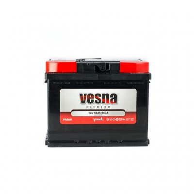 Акумулятор автомобільний Vesna 66 Ah/12V Premium Euro (415 266)