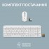 Комплект (клавіатура, миша) Logitech MK950 Bluetooth/Wireles UA Off-White (920-012491)
