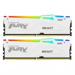Пам'ять DDR5 32GB (2x16GB) 6800 MHz Beast White RGB XMP Kingston Fury (ex.HyperX) KF568C34BWAK2-32