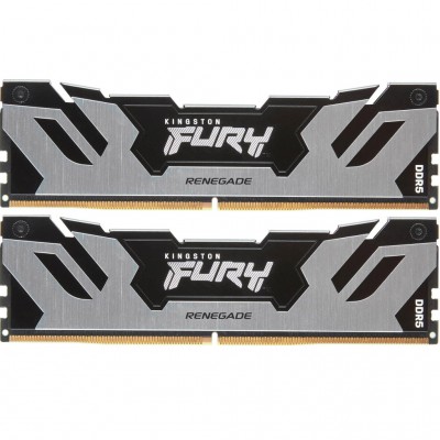 Пам'ять DDR5 32GB (2x16GB) 7600 MHz Renegade Silver XMP Kingston Fury (ex.HyperX) KF576C38RSK2-32