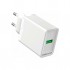 Зарядний пристрій 1xUSB 18W (USB-A) QC3.0 білий Vention (FABW0-EU)