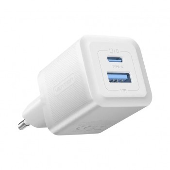 Зарядний пристрій Vention GaN III PD 30W QC3.0 3A White (FEQW0-EU)