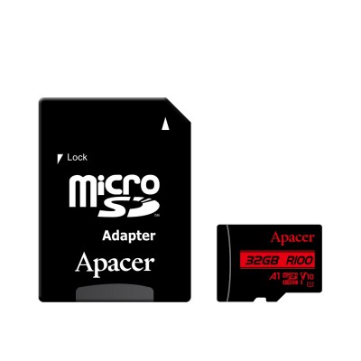 Карта пам`ятi MicroSDHC 32GB UHS-I Class 10 Apacer + SD adapter (AP32GMCSH10UB-R)