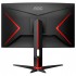 Монітор 27" AOC C27G2Z3/BK, VA, 280Гц, 0,5ms, вигнутий, HDMIx2, DP, HAS, чорний з червоним