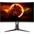 Монітор 27" AOC C27G2Z3/BK, VA, 280Гц, 0,5ms, вигнутий, HDMIx2, DP, HAS, чорний з червоним