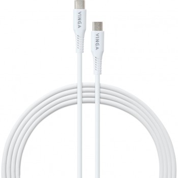 Дата кабель USB-C to USB-C 1.0m 60W TPE Vinga (VCDCCCM231) мякий силікон якісний
