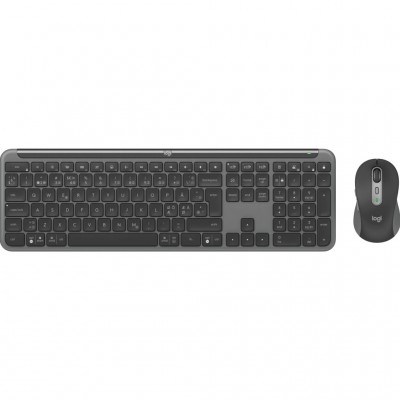 Комплект (клавіатура, миша) Logitech MK950 Bluetooth/Wireles UA Graphite (920-012490)