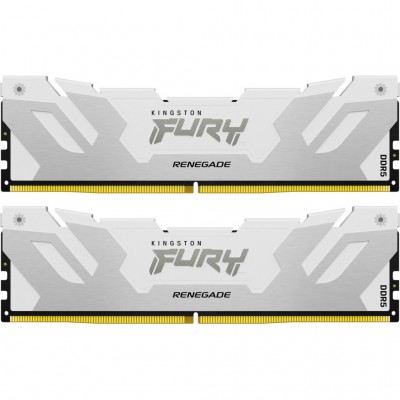 Пам'ять DDR5 32GB (2x16GB) 7200 MHz Renegade White XMP Kingston Fury (ex.HyperX) KF572C38RWK2-32