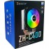 Кулер універсальний Zezzio ZH-C400 V2 ARGB/SRGB Ultra Fan