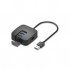 USB-хаб Vention USB 3.0 to 4хUSB 3.0 Black 1.0m (CHBBF)