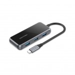 USB-хаб Vention USB 3.1 Type-C to HDMI 4K60Hz/USB 3.0х3/RJ45/PD 87 (TFFHB)