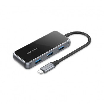 USB-хаб Vention USB 3.1 Type-C to HDMI 4K60Hz/USB 3.0х3/RJ45/PD 87 (TFFHB)