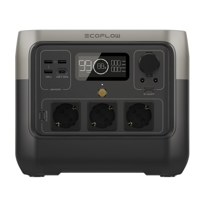 Зарядна станція EcoFlow River 2 Pro_EU LiFePO 4 номінальна 700 - 950 Вт/Пікова 1600 Вт  768 Вт·год  0-100% за 60 хвилин 7,5 кг