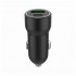 Зарядний пристрій Gembird 1xUSB-A (18W QC3.0) + 1xUSB-C (20W PD) black (TA-UC-A2PDQC20-CAR-01)