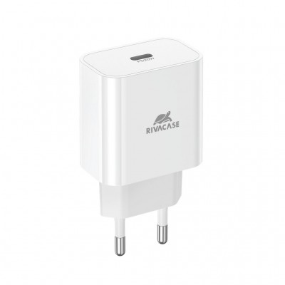 Зарядний пристрій RivaCase 1xUSB Type-C PD 20 Вт white (PS4101 W00 (White))