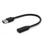 Переходник USB Type-C, micro USB Lapara (LA-Type-C-MicroUSB-adaptor black) перехідник, micro USB, USB