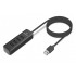 USB-хаб Real-El HQ-175 black (EL123110008)