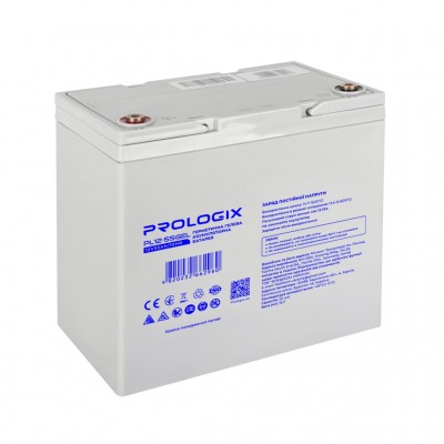 Батарея для ДБЖ Prologix 12V 55AH (PL12-55GEL) GEL