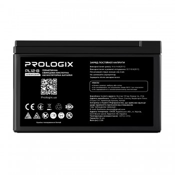 Батарея для ДБЖ Prologix 12V 8AH (PL12-8) AGM