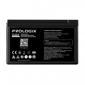 Батарея для ДБЖ Prologix 12V 9AH (PL12-9) AGM
