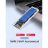 Кишеня Dynamode зовн. для M.2 SSD NVMe/SATA combo ч-з USB3.2 GEN2 Type-C безгвинт. пластик прозора