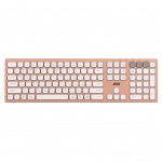 Клавіатура бездротова 2E KS270 WL/BT EN/UKR Pink/White (2E-KS270WBPN_UA)