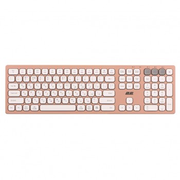 Клавіатура бездротова 2E KS270 WL/BT EN/UKR Pink/White (2E-KS270WBPN_UA)