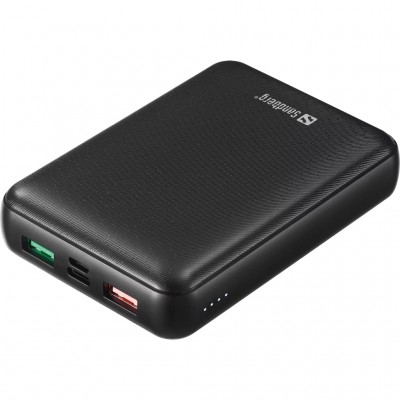 УМБ Sandberg 15000mAh, PD/45W(20V/2.25A), QC3.0, USB-C, Micro-U (420-66)