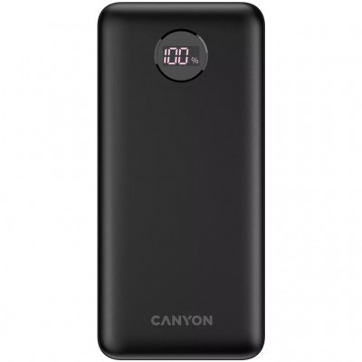 УМБ Canyon PB-2002 20000mAh, PD/20W, QC/3.0, Black (CNE-CPB2002B)