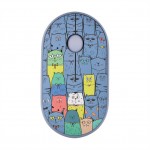 Миша бездротова 2E MF300 Pets Cats Silent WL BT Blue (2E-MF300WPETSBL)