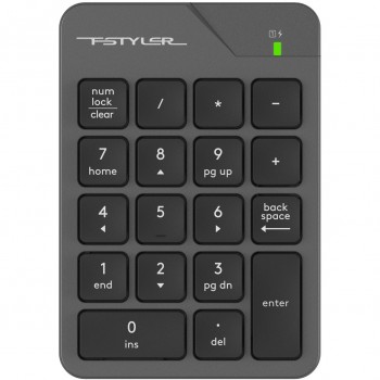 Клавіатура цифрова A4Tech Fstyler FGK21C Grey