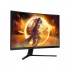 Монітор 31.5" AOC CQ32G4VE, VA, QHD, 180Гц, 0,5 мс, вигнутий, 2хHDMI, DP, чорно-сірий